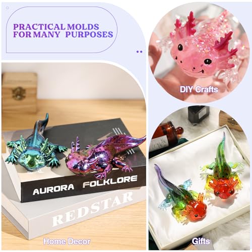 Large Axolotl Resin Molds Silicone