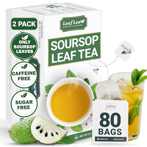 80 Soursop Leaf Tea Bags (80 Count)