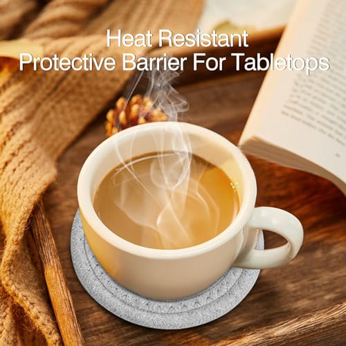4.8" Boho Cotton Drink Coasters Set of 2 (2 Count)