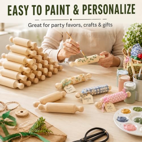 50Pcs Mini Rolling Pin (50 Count)