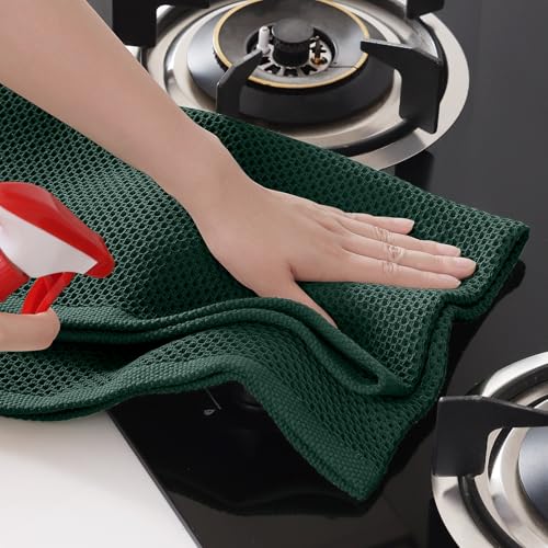 100% Cotton Oversized Waffle Weave Kitchen Towels 6 (6 Count)