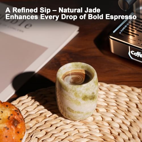 Natural Jade Shot Glasses Set of 2 (2 Count)