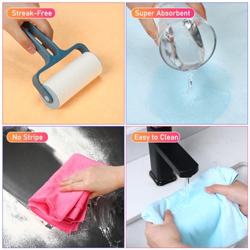 6 Pcs Extra Large Microfiber Cleaning Cloth (6 Count)