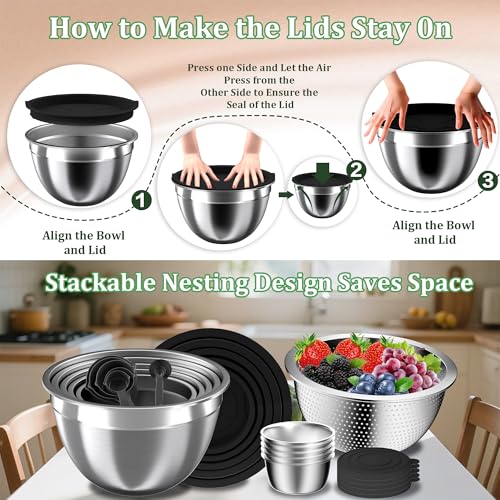 Mixing Bowls with Lids Set
