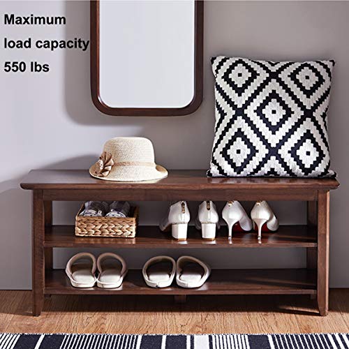 Shoe Rack Bench Wooden Shoe Storage Bench Entryway Bench