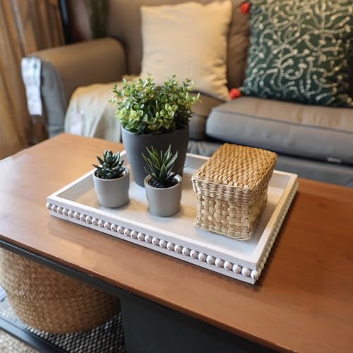 Wood Decorative Coffee Table Serving Tray