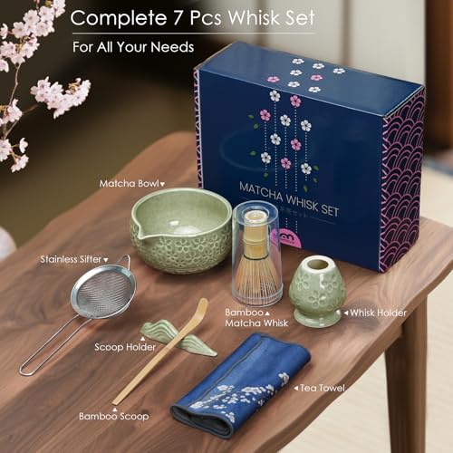 7Pcs Matcha Whisk Set (7 Count)