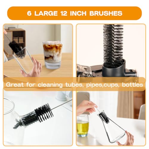 Straw Cleaner Brush Set 6 Pieces (6 Count)