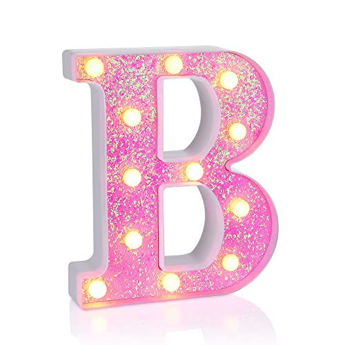 Pink Light up Letters (4.2329 Ounce)