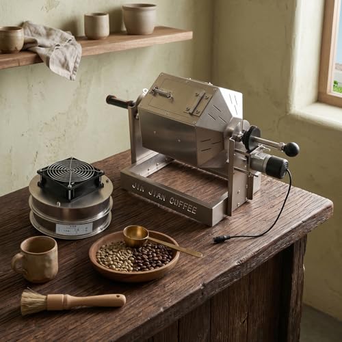 3.8L Drum Coffee Roaster Stainless Steel w