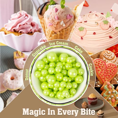Green Sprinkles 130g (4.58 Ounce)