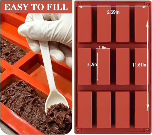 12 Cavity Silicone Molds For Baking (2 Count)
