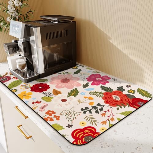 19.5" x 12" Dish Drying Mat & 24" x 5.5" Sink Splash Guard