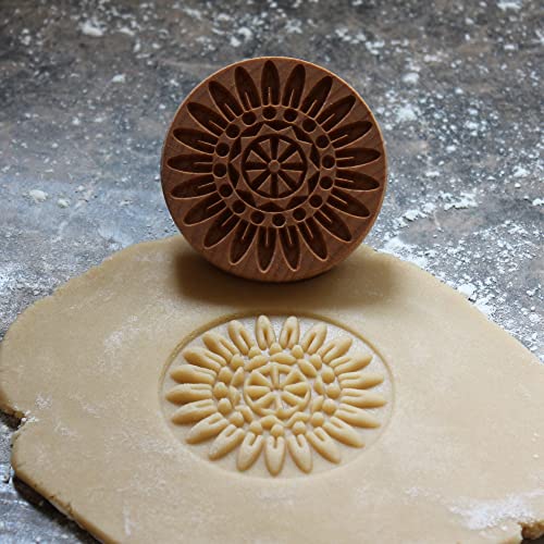 Mandala Feather Cookie Stamp by Fun Food Tools