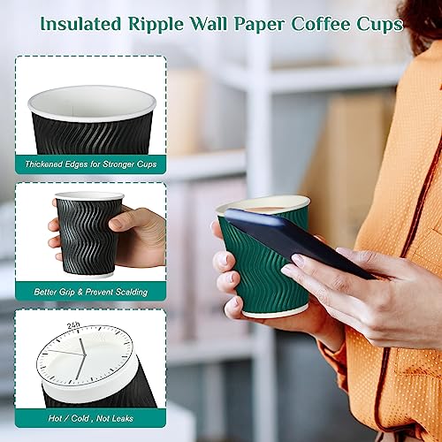 10 oz Insulated Paper Coffee Cups (120 Count)