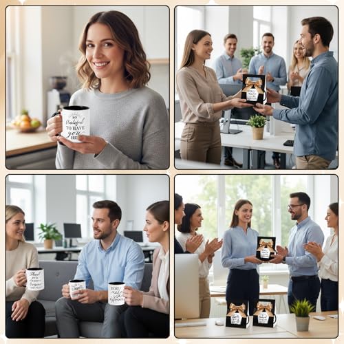 6 Set Employee Appreciation Gifts 12 oz Thank You Mug and Mug Box (6 Count)