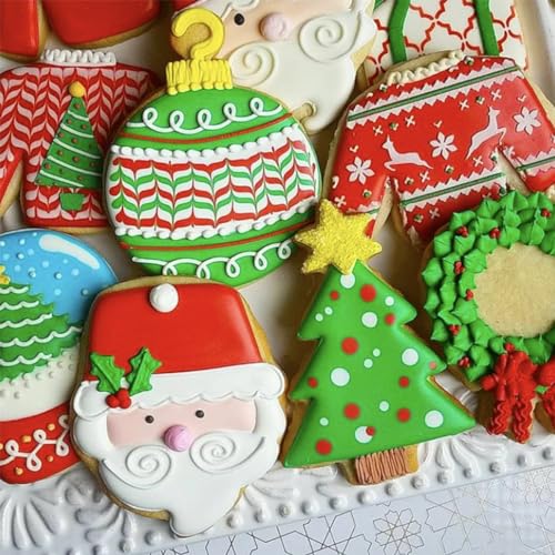 Christmas Ornament Cookie Cutters 8Pcs (8 Count)