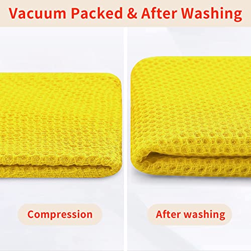 100% Cotton Waffle Weave Kitchen Dish Cloths 12 (12 Count)