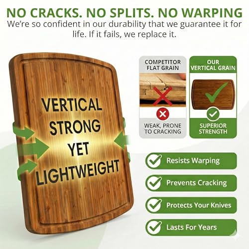 LUXURIOUS Bamboo Cutting Board 3 (3 Count)