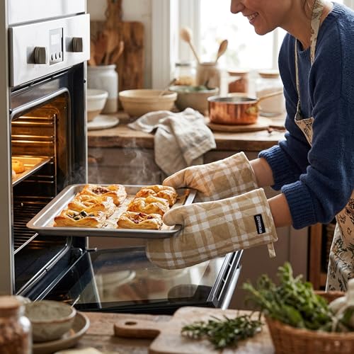 Oven Mitts Heat Resistant Kitchen Gloves (2 Count)