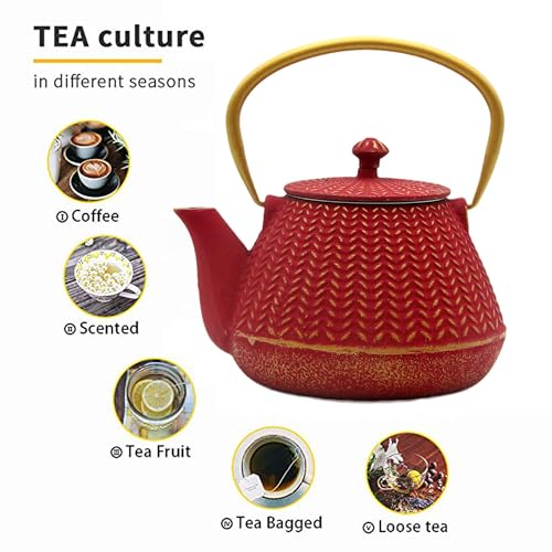 Small Cast Iron Tea Kettle for Stovetop Safe