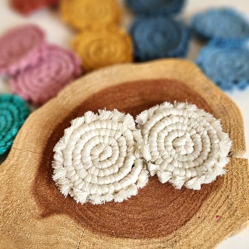 Cotton Car Coasters for Cup Holders (2 Count)