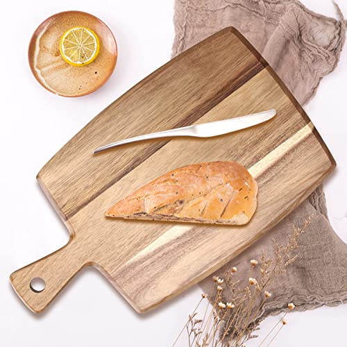 Acacia Wood Chopping Cutting Board Kitchen with Handle Charcuterie Boards