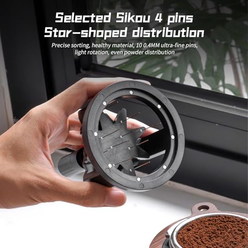 Adjustable WDT Tool Espresso Stirrer Distribution Tool 304 Stainless Steel Needles Coffee Distributor Detachable Coffee Powder Stirrer
