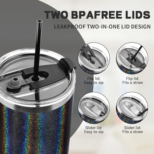 30 oz Tumbler with Lids and Straws