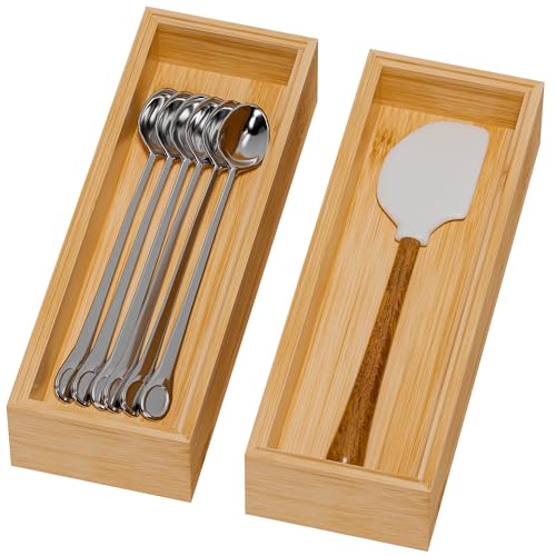 Bamboo Kitchen Drawer Organizer (2 Count)