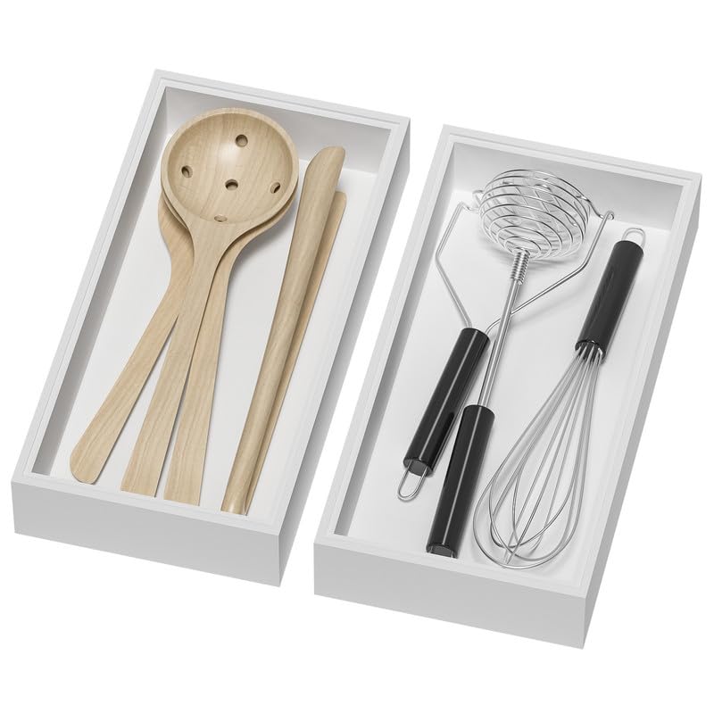 Bamboo Kitchen Drawer Organizer (2 Count)