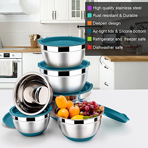 Metal Nesting Mixing Bowls Set of 6 (6 Count)
