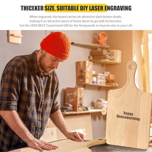 6 Pcs Wood Cutting Boards Bulk (6 Count)