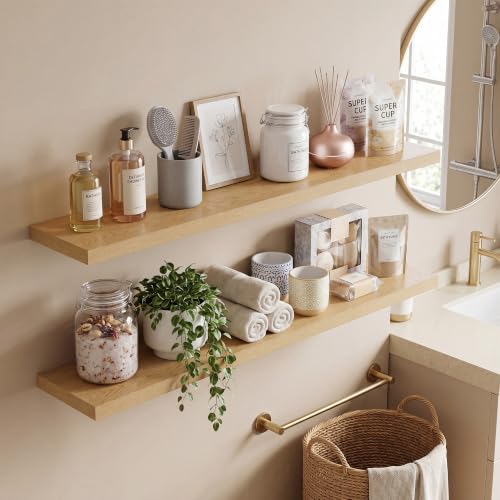 10 Inch Deep Floating Shelves 40” Set of 2 (2 Count)