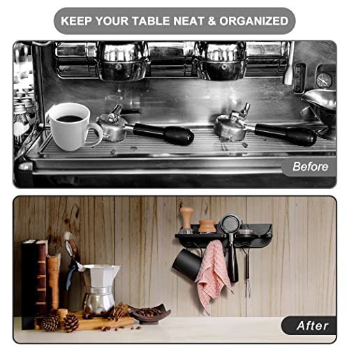Espresso Tamper Holder Station Laelr Wall Mounted Coffee Station Organizer Coffee Distributor & Tamper 54mm
