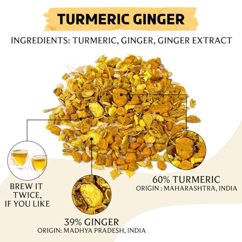 Turmeric Ginger Loose Herbal Tea (7.05 Ounce)