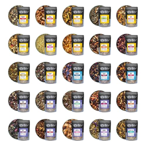 Caffeine Free Tiesta Tasting Sampler Dry Flight Set (19.25 Ounce)