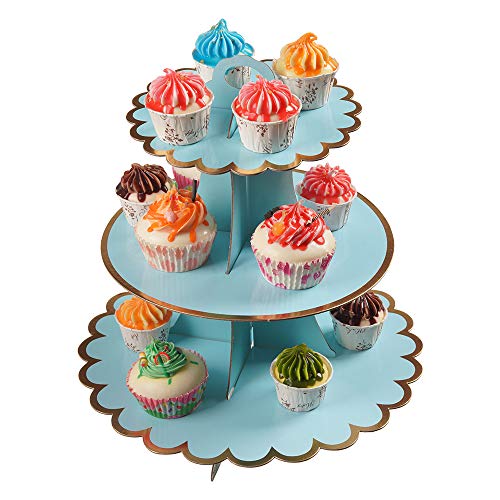 Cupcake Stand with Lace Trim