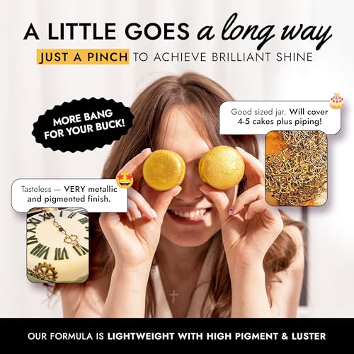 Gold Edible Glitter for Drinks & Cakes