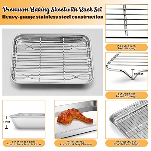 Metal Toaster Oven Tray Set (2 Count)