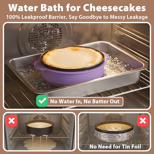 Springform Pan 9 Inch Nonstick Cheesecake Pan with Protector