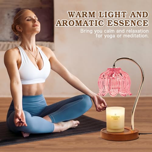 Flower Candle Warmer Lamp with Timer