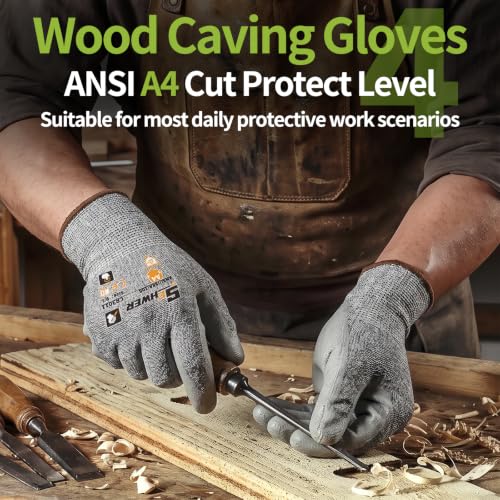 12 Pairs ANSI A4 Cut Resistant Gloves (12 Count)