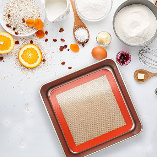 Silicone Baking Mats for 8 inch Square Cake Pan