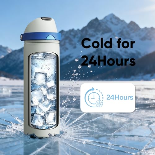 Insulated Water Bottle with Straw