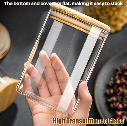 Glass Food Storage Jars with Airtight Lids