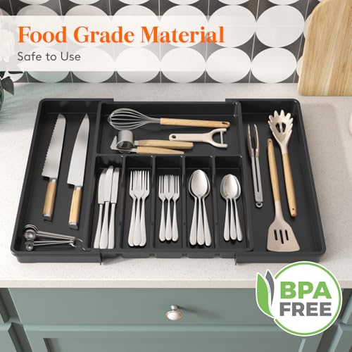 Extra Large Silverware Drawer Organizer