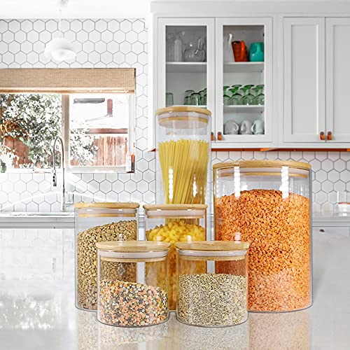 Glass Jars with Airtight Lids (2 Count)