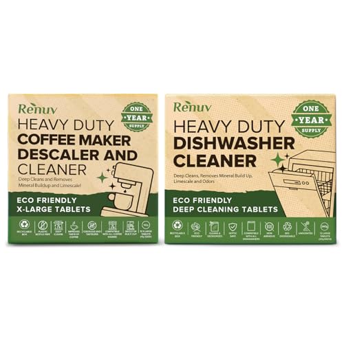 Coffee Maker Cleaner + Dishwasher Cleaner Bundle (24 Count)