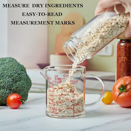 Ackers Mirror Graduated Glass Measuring Cup